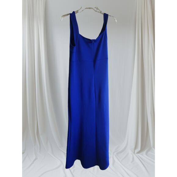 Alexa B Nites Dress Size 14 Midi Party Evening Prom Formal Royal Blue Cocktail - Picture 1 of 9